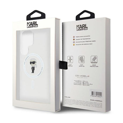 Karl Lagerfeld IML Ikonik MagSafe – dėklas Samsung Galaxy S24 Ultra (skaidrus)
