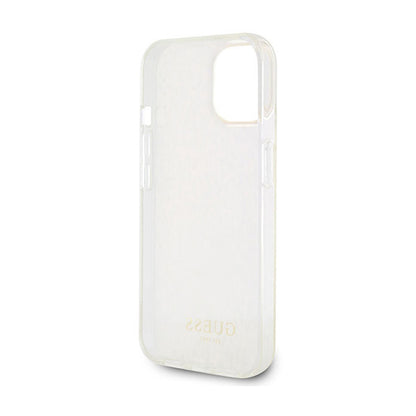 Guess IML Faceted Mirror Disco Iridescent - iPhone 15 dėklas (rožinis)