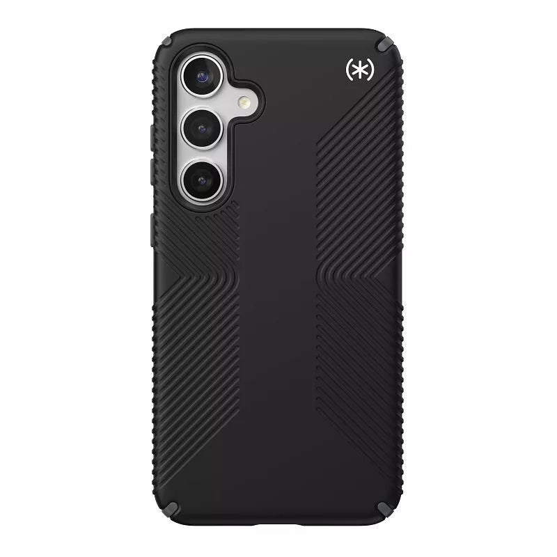 Speck Presidio2 Grip – Dėklas, skirtas Samsung Galaxy S24+ (Juoda/Skalūno pilka/Balta)
