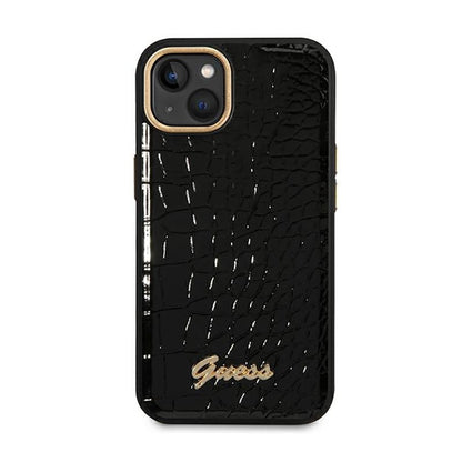 Guess Croco kolekcija – dėklas, skirtas iPhone 14 Plus (juodas)