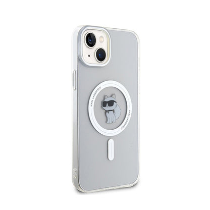 Karl Lagerfeld IML Choupette MagSafe – dėklas iPhone 15 Plus (skaidrus)