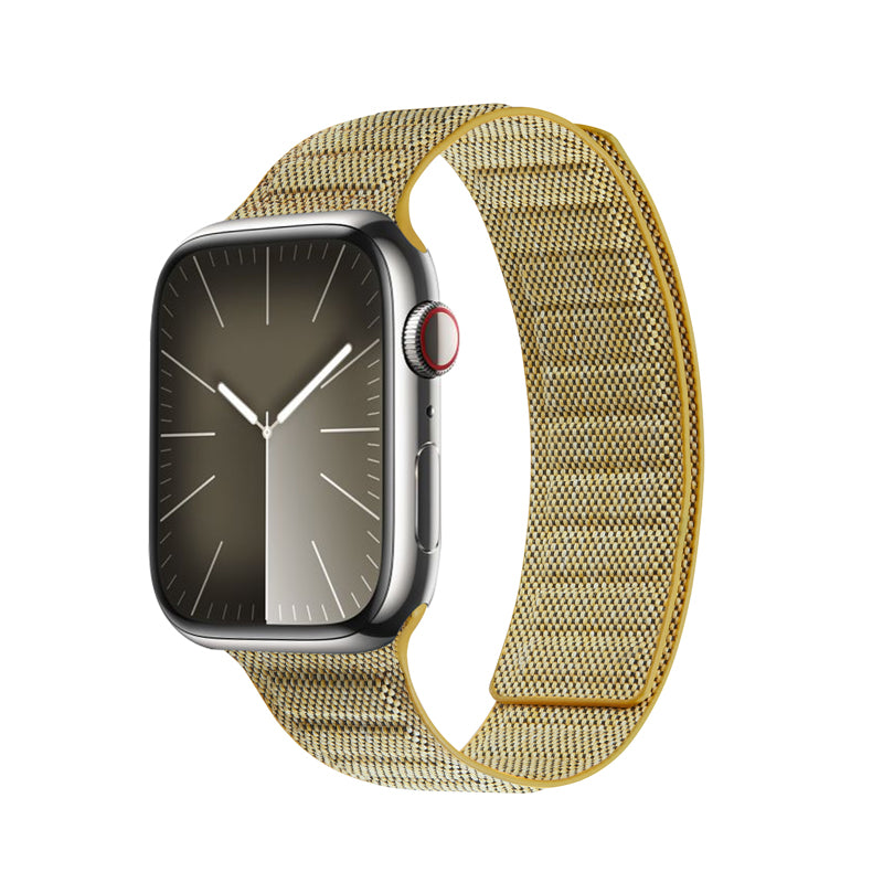 Crong Melange - magnetinis dirželis Apple Watch 38/40/41/42 mm (geltonas melange)