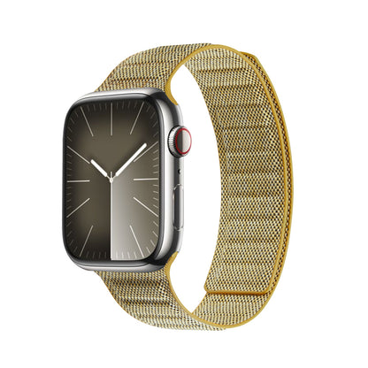 Crong Melange - magnetinis dirželis Apple Watch 38/40/41/42 mm (geltonas melange)