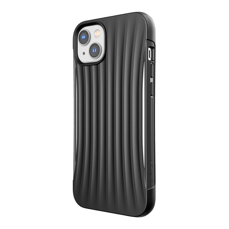X-Doria Raptic Clutch – Biologiškai skaidomas dėklas, skirtas „iPhone 14 Plus“ (atsparus kritimui iki 3 m) (juodas)
