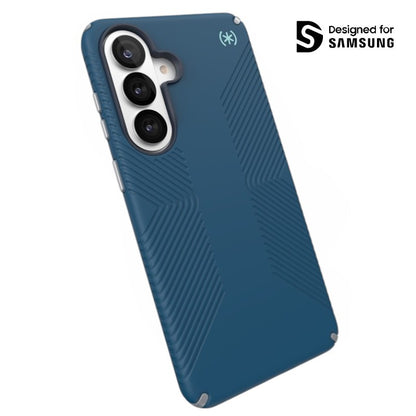 Speck Presidio2 Grip Magnet - Samsung Galaxy S26+ MagSafe dėklas (Deep Sea/Silver Metallic/Spell Blue)