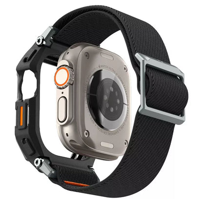 Spigen Lite Fit "Pro" – dėklas su dirželiu, skirtas "Apple Watch Ultra 1/2 49 mm" (matinė juoda)