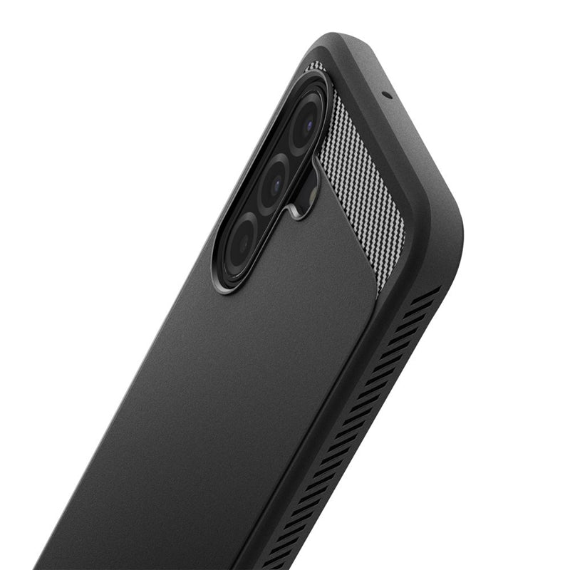 Spigen Rugged Armor - Dėklas, skirtas Samsung Galaxy A17 4G / 5G (Juodas)