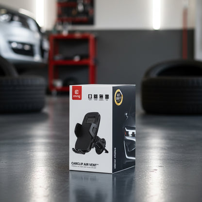 Crong Automobilinis laikiklis prie ventiliacijos grotelių – universalus, juodas