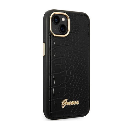 Guess Croco kolekcija – dėklas, skirtas iPhone 14 Plus (juodas)