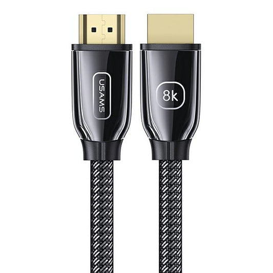 USAMS US-SJ497 - HDMI - HDMI 2.1 2 m laidas su 8K 60 Hz / 4K 120 Hz palaikymu (juodas)