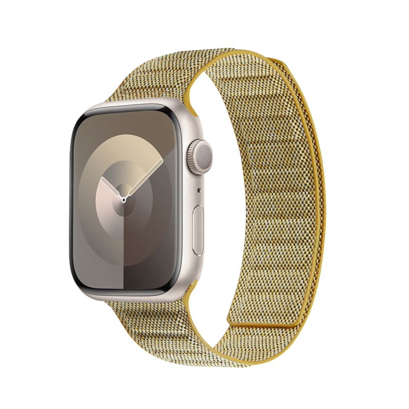 Crong Melange - magnetinis dirželis Apple Watch 38/40/41/42 mm (geltonas melange)