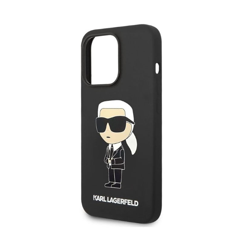 Karl Lagerfeld Silicone NFT Ikonik – dėklas skirtas iPhone 14 Pro (juodas)