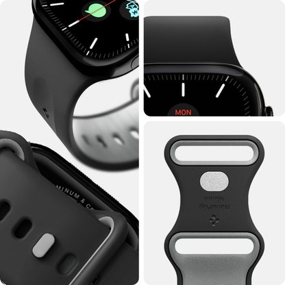 Spigen Nano Pop - Dirželis Apple Watch 44/45/46/49 mm (Juodosios sezamo)