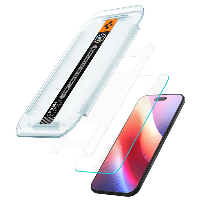 Spigen Glas.TR EZ Fit 2 vnt. pakuotė - Grūdintas stiklas iPhone Air