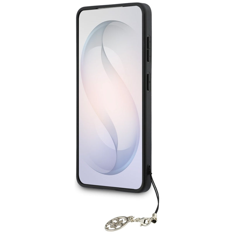 Guess 4G Classic Logo Charm MagSafe dėklas Samsung Galaxy S26 (Rudas)