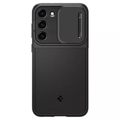 Spigen Optik Armor – dėklas, skirtas Samsung Galaxy S23 (juodas)