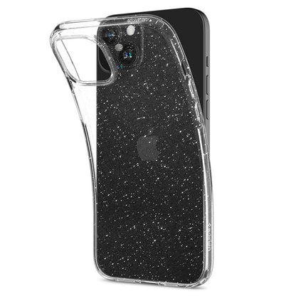 Spigen Liquid Crystal Glitter – dėklas iPhone 15 Plus (skaidrus)