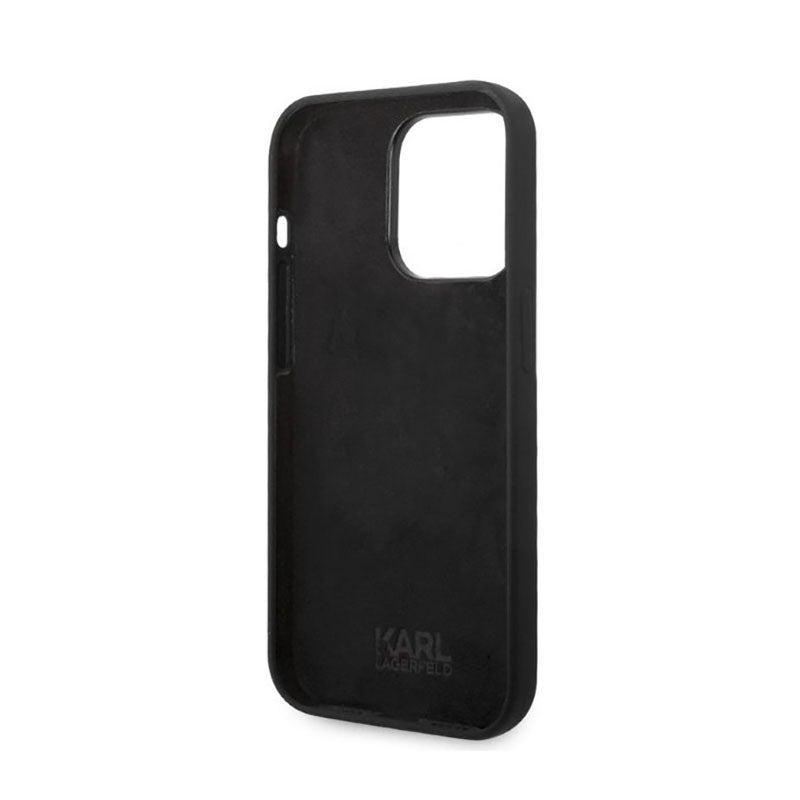 Karl Lagerfeld Silicone NFT Ikonik – dėklas skirtas iPhone 14 Pro (juodas)