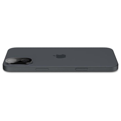 Spigen Optik GLAS.TR kameros apsauga (2 vnt.) – objektyvo apsauga, skirta iPhone 16 / 16 Plus (juoda)