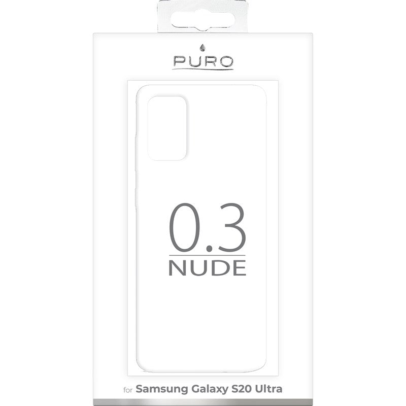 PURO 0.3 Nude - Dėklas Samsung Galaxy S20 Ultra (permatomas)