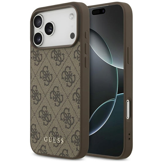 Guess 4G Classic - Dėklas iPhone 17 Pro Max (rudas)