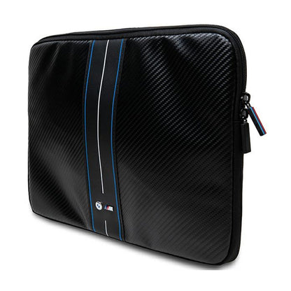 BMW Carbon Blue Stripes Sleeve - dėklas 13" / 14" nešiojamajam kompiuteriui (juodas)