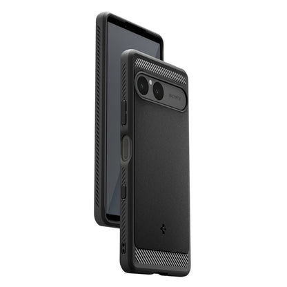 Spigen Rugged Armor - Dėklas Sony Xperia 10 VII (Matinis juodas)
