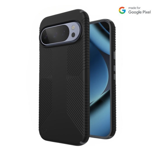 Speck Presidio2 Grip Magnet dėklas Google Pixel 10 Pro XL (Juoda/Skalūno Pilka)