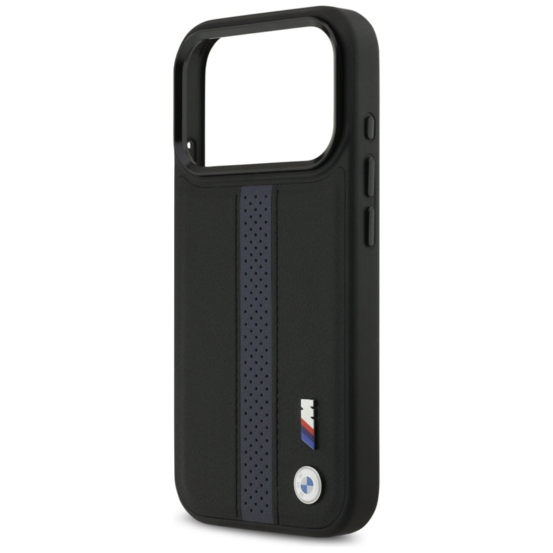 BMW M Perforated Stripe Logo MagSafe dėklas – iPhone 17 Pro (Mėlynas)