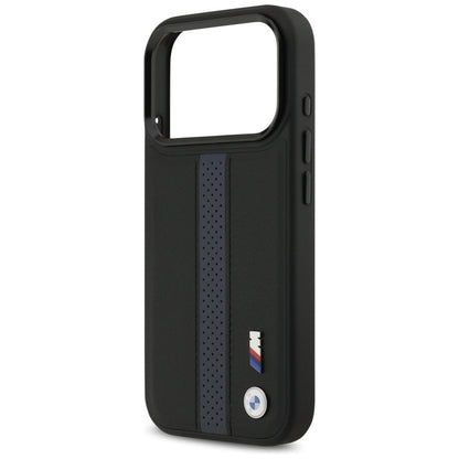 BMW M Perforated Stripe Logo MagSafe dėklas – iPhone 17 Pro (Mėlynas)