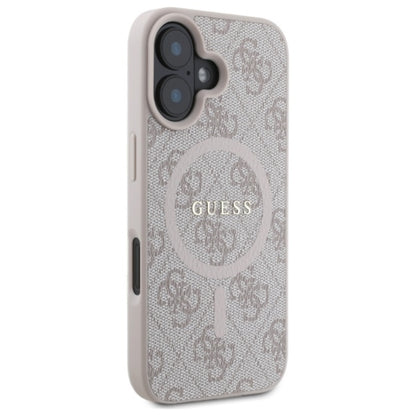 Guess 4G Ring Classic Logo MagSafe - "iPhone 16" dėklas (rožinis)