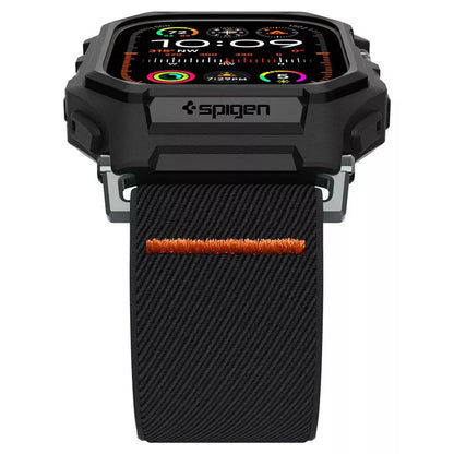 Spigen Lite Fit "Pro" – dėklas su dirželiu, skirtas "Apple Watch Ultra 1/2 49 mm" (matinė juoda)
