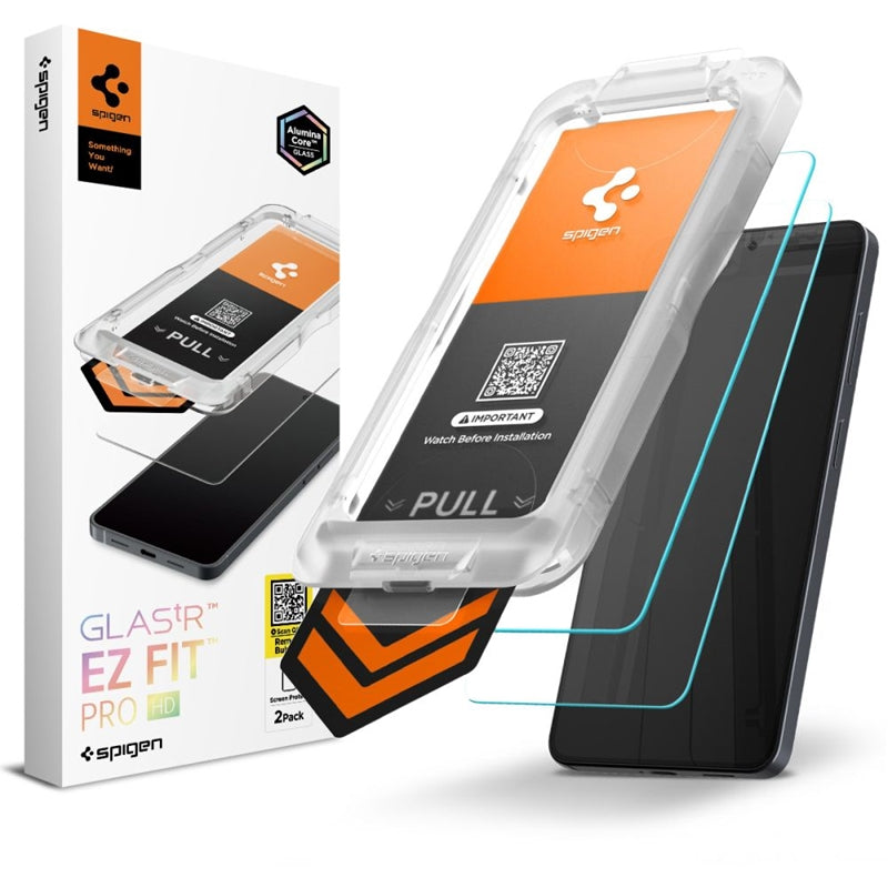 Spigen GLAS.TR EZ Fit Pro AC HD 2 vnt. – Grūdintas stiklas, skirtas Samsung Galaxy S26+ (2 vnt.)