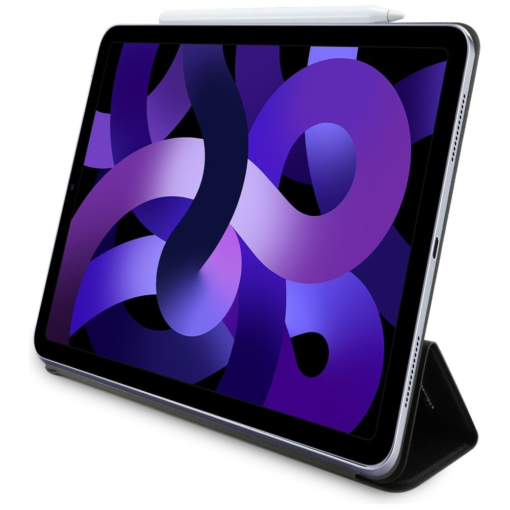 Karl Lagerfeld Knygos tipo dėklas Saffiano magnetinis Karl & Choupette - skirtas iPad Air 13” M3 (2025) / iPad Air 13” M2 (2024) (juoda)