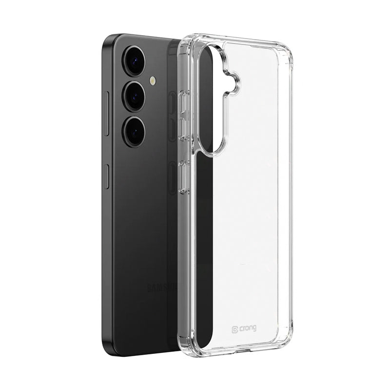 Crong Crystal Shield dėklas - Samsung Galaxy S25+ dėklas (Skaidrus)