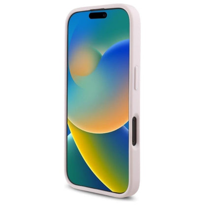 Karl Lagerfeld Quilted Signature – Dėklas, skirtas iPhone 16 (rožinis)