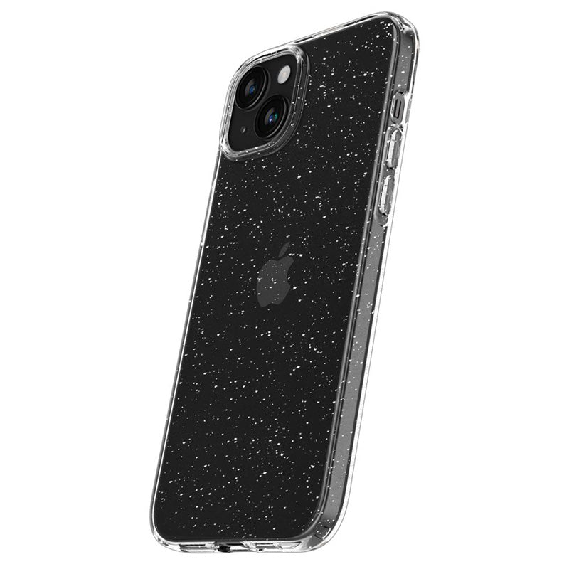 Spigen Liquid Crystal Glitter – dėklas iPhone 15 Plus (skaidrus)