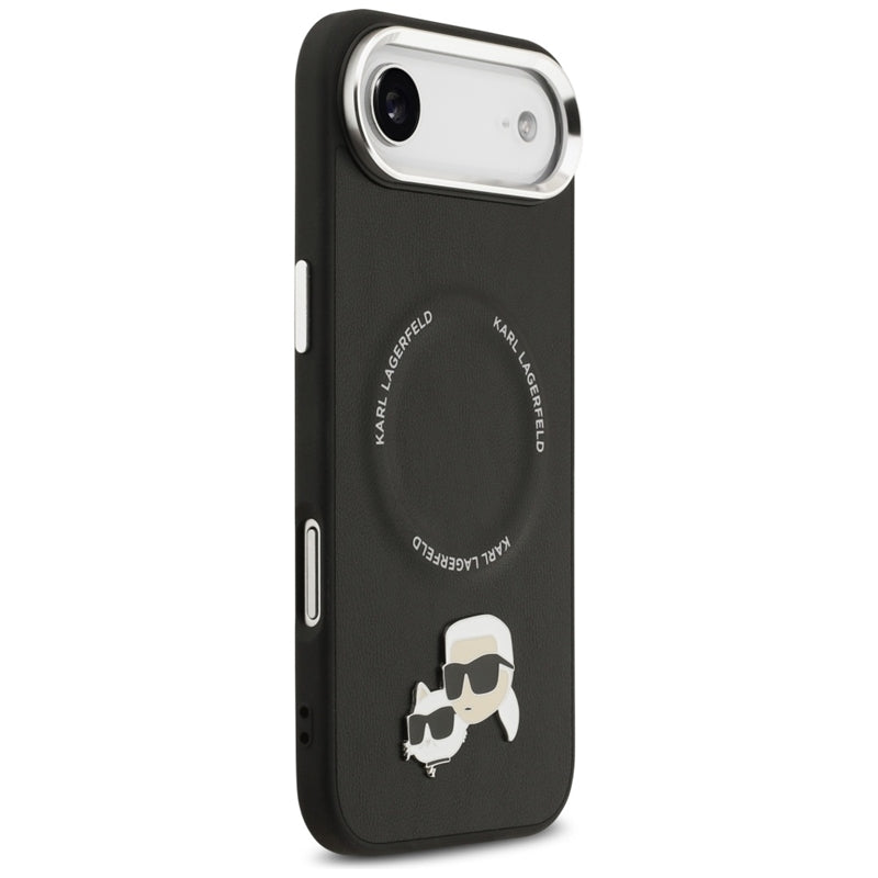 Karl Lagerfeld Karl & Choupette segtukų dėklas MagSafe - iPhone Air (juodas)