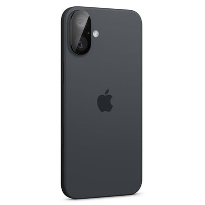 Spigen Optik GLAS.TR kameros apsauga (2 vnt.) – objektyvo apsauga, skirta iPhone 16 / 16 Plus (juoda)