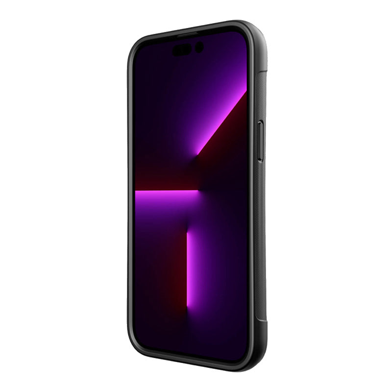 X-Doria Raptic Clutch – Biologiškai skaidomas dėklas, skirtas „iPhone 14 Plus“ (atsparus kritimui iki 3 m) (juodas)