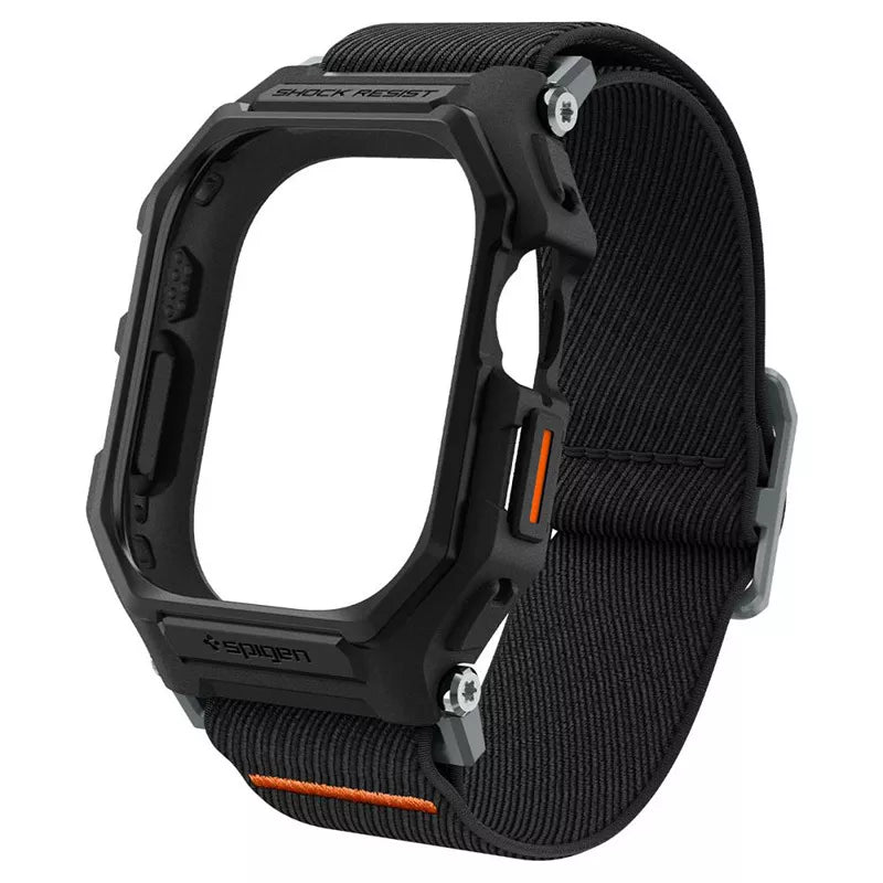 Spigen Lite Fit "Pro" – dėklas su dirželiu, skirtas "Apple Watch Ultra 1/2 49 mm" (matinė juoda)