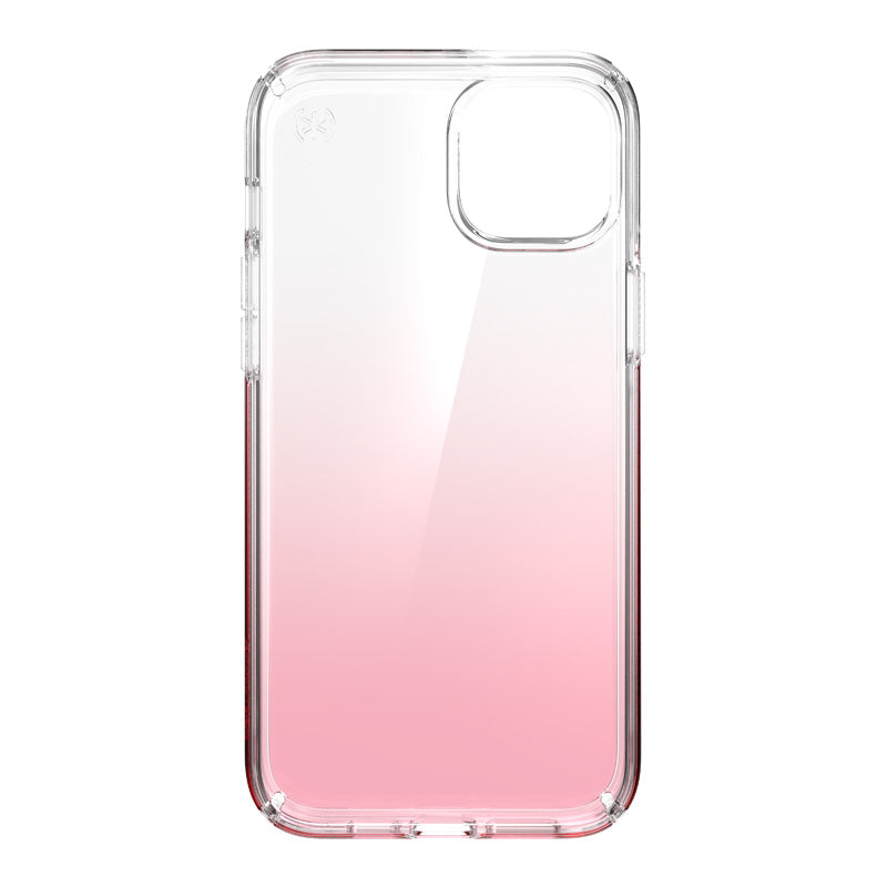 "Speck Presidio Perfect-Clear + Ombre" - "iPhone 15 Plus" / "14 Plus" dėklas su MICROBAN (skaidrus / "Vintage Rose Fade")