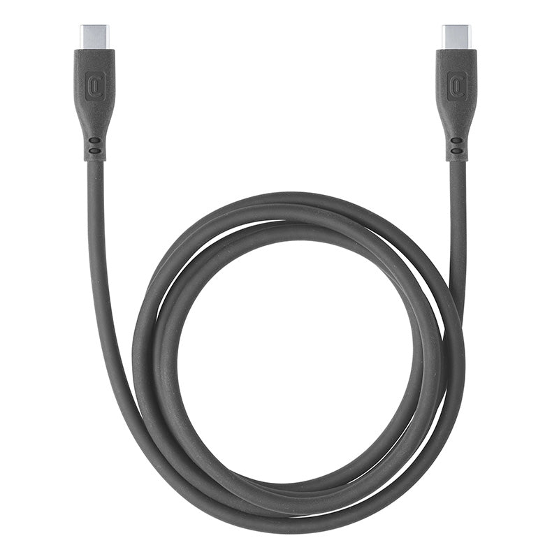 Cellularline Soft Cable - USB-C–USB-C laidas, 1,2 m (juodas)