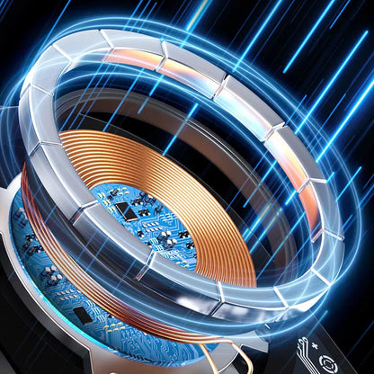 WEKOME WP-U202 Vanguard Series – Magnetinis automobilinis laikiklis su 15W MagSafe belaidžiu įkrovimu (Juoda)