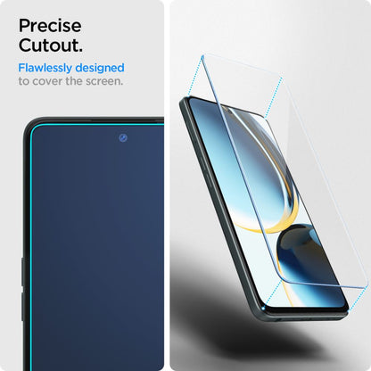 Spigen Optik Pro HD GLAS.TR EZ Fit kameros apsauga 2 vnt. – Stiklinė objektyvo apsauga, skirta Samsung Galaxy S26+ (2 vnt.) (juoda)