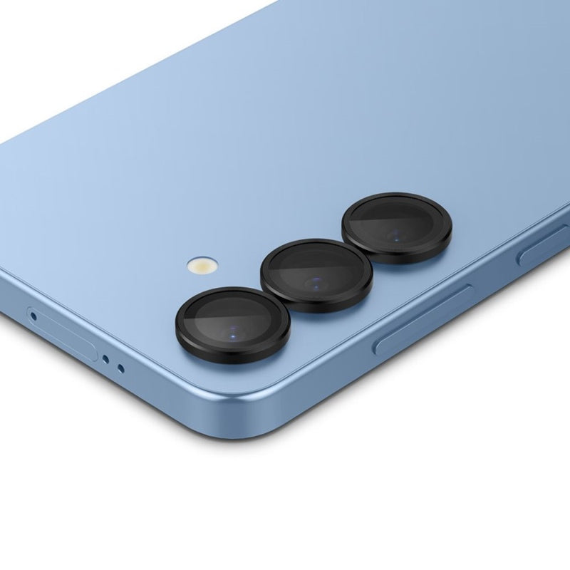 Spigen Optik Pro GLAS.TR EZ Fit Kameros Apsauga (2 vnt.) skirta Samsung Galaxy S25 (Juoda)