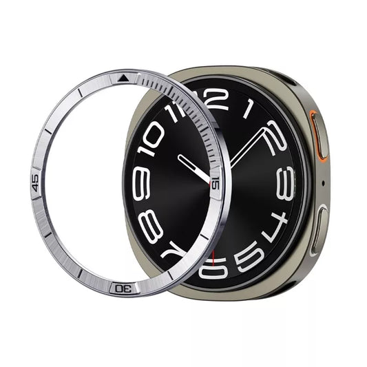 Spigen Bezel Tune Pilot - Apsauginis žiedas/korpusas, skirtas Samsung Galaxy Watch 8 44 mm (Sidabrinis)