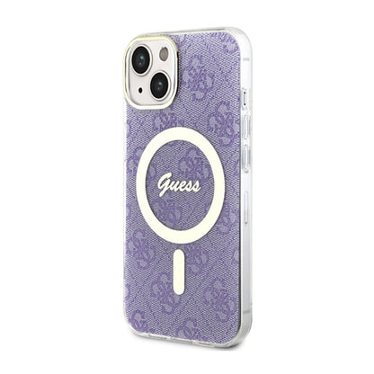 Guess 4G MagSafe – dėklas iPhone 14 (violetinė)
