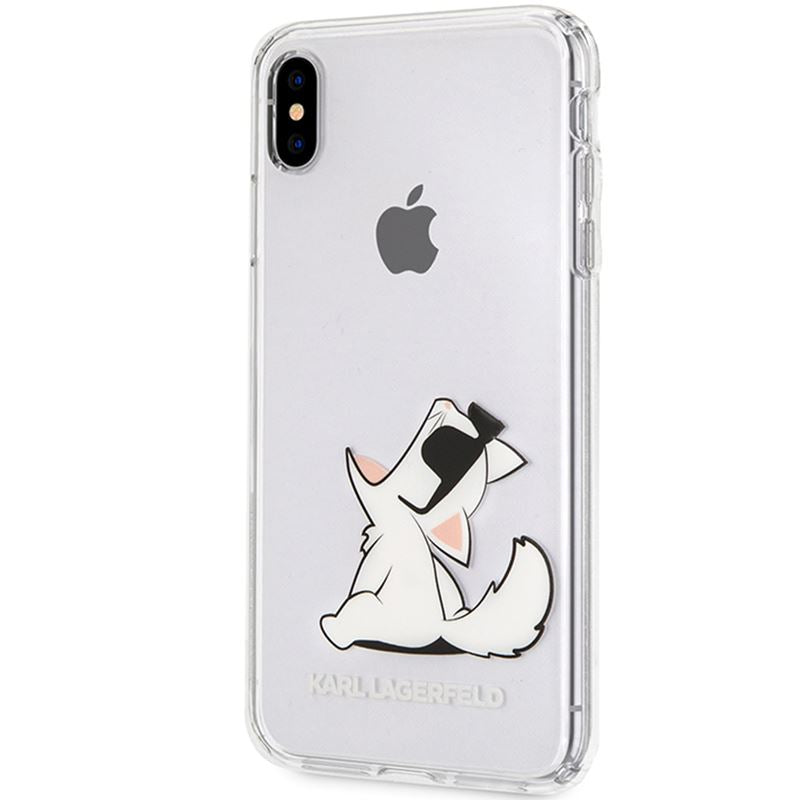Karl Lagerfeld Choupette Fun – dėklas, skirtas iPhone Xs Max (skaidrus)