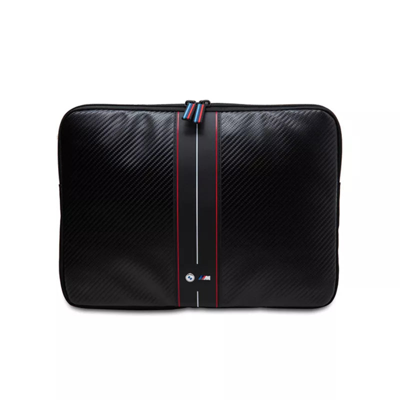 BMW Carbon Red Stripes Sleeve - dėklas 13" / 14" nešiojamajam kompiuteriui (juodas)